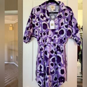 Purple Patterned Dress